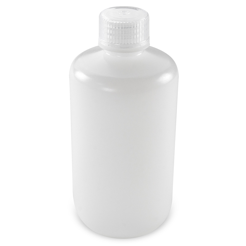 Globe Scientific Bottle, Narrow Mouth, Boston Round, HDPE with PP Closure, 250mL, Bulk Packed with Bottles and Caps Bagged Separately, 250/Case Bottle;Round;HDPE; 250mL;Narrow Mouth;Clear